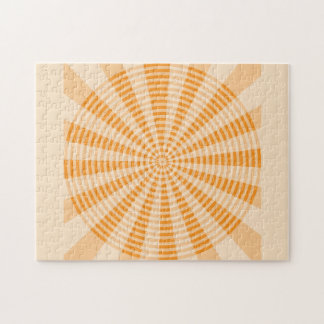 Maskros, Orange Spiral, Boho Abstrakt Konst Pussel
