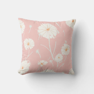 Maskros Puff Dekorativ Kudd Pink Kudde