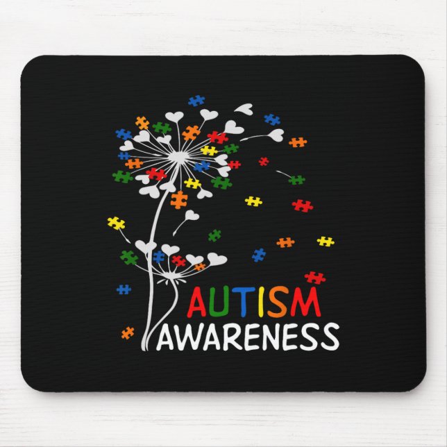 Maskros Pusselbit Cool Autism Medvetenhet Present  Musmatta (Framsidan)