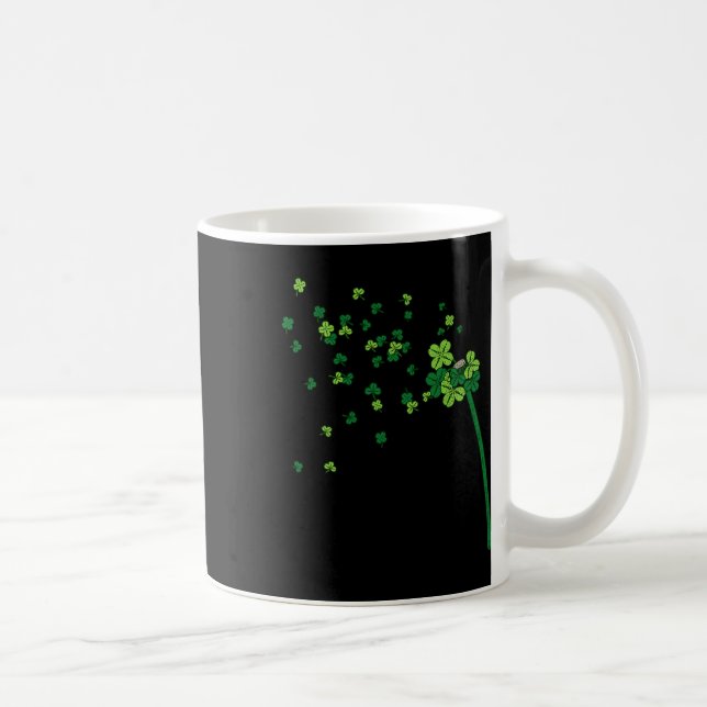 Maskros Shamrock Klöverblad St. Patrick Irländsk R Kaffemugg (Höger)