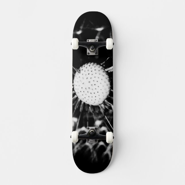 maskros svart skateboard bräda 20,5 cm (Framsida)