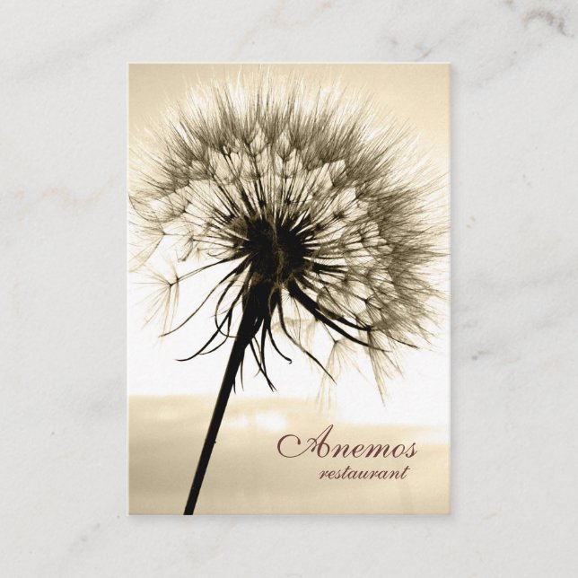 maskros visitkort (Framsida)