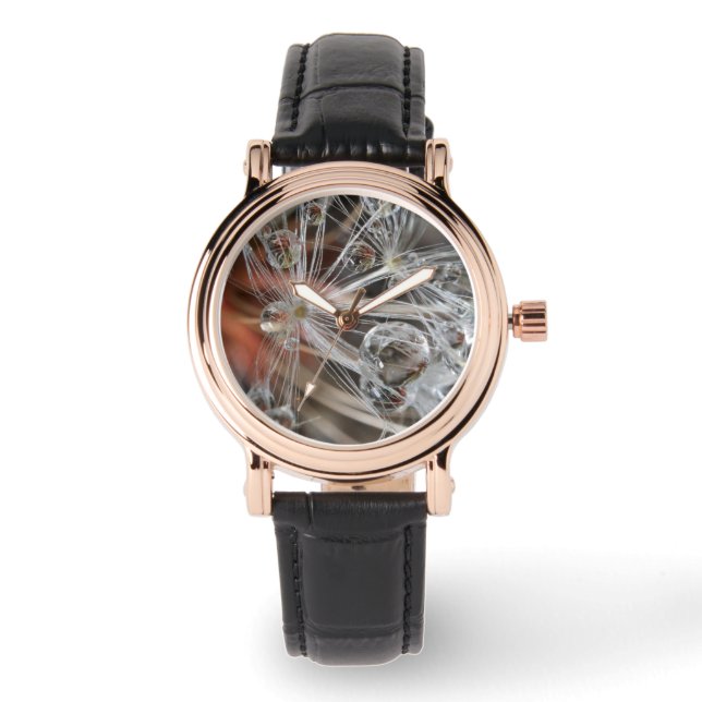 Maskrosabstrakt Armbandsur (Framsida)