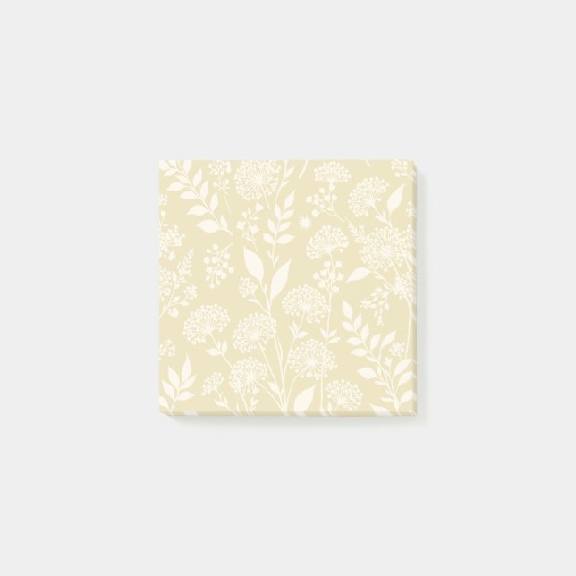 Maskrosäng Neutral - Guldvete Post-it Block (Framsida)