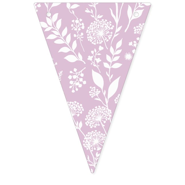 Maskrosäng Neutral - Varm Lila Vimplar (Första flaggan)