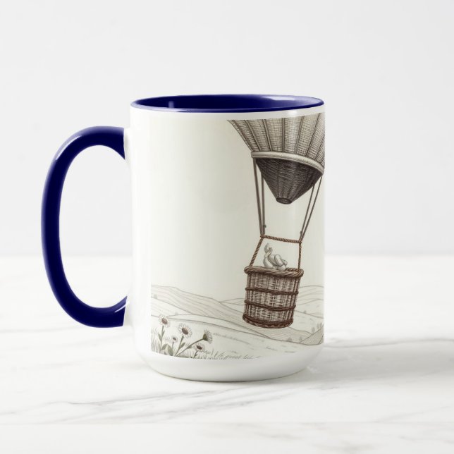 Maskrosballong Lyfter Arvet För Evigt Mugg (Vänster)