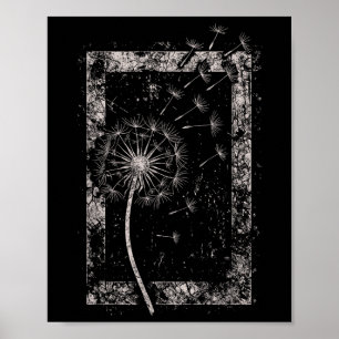 Maskrosblomma Grunge Alt Alternativ Goth Gothi Poster