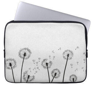 Maskrosblommor Fnöske Sporer Grå Laptop Fodral