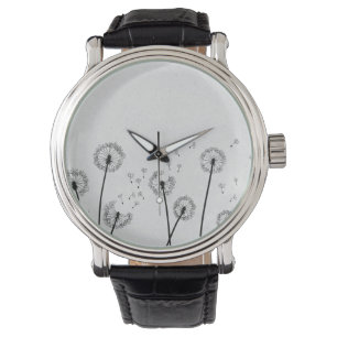 Maskrosblommor fnösken sporer Grå Armbandsur
