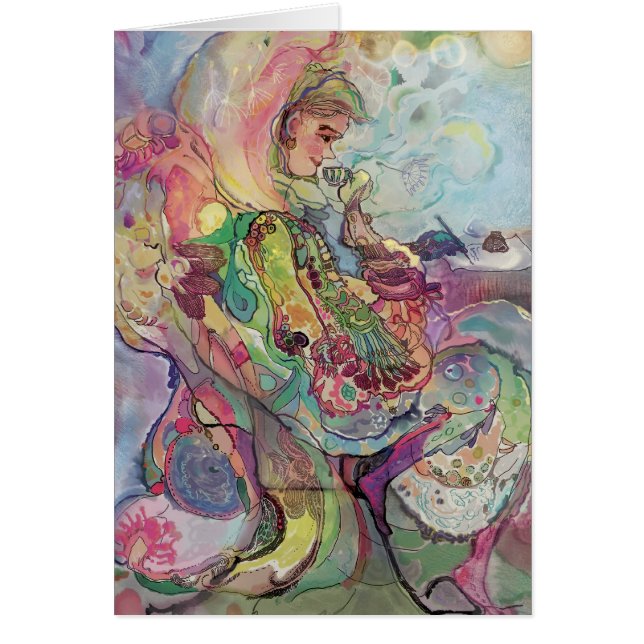 Maskrosbrev***, Hälsningskort (Framsidan)