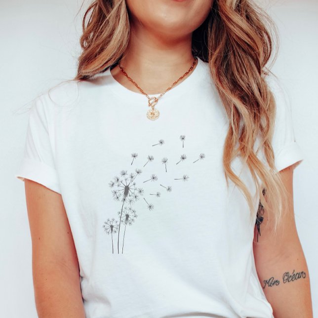 Maskrosbris; Whimsisk sommarblomma T Shirt (Skapare uppladdad)