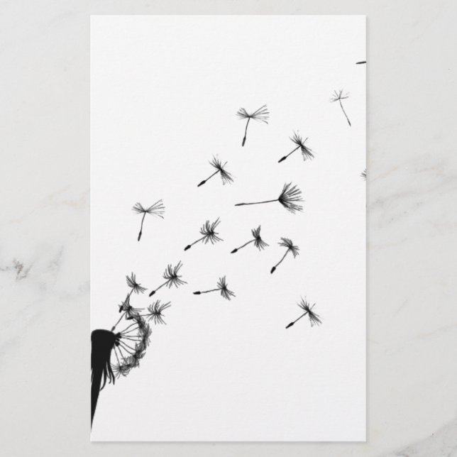 Maskrosfluff i vinden (Framsida)