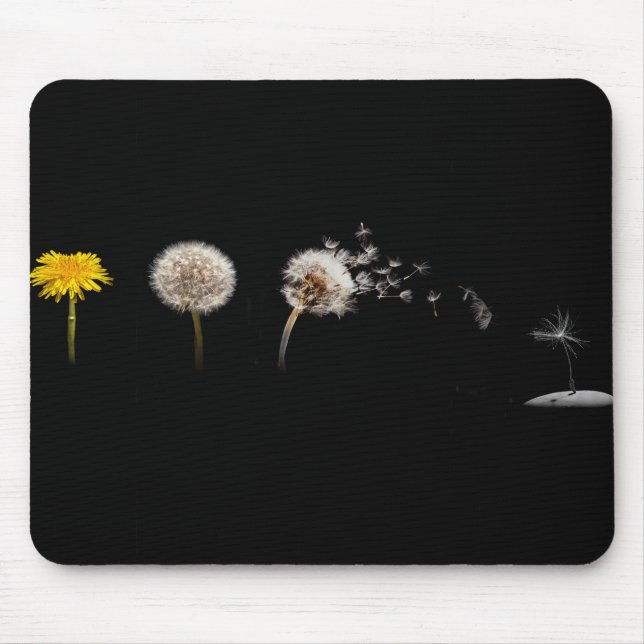 Maskrosliv cyklar Mousepad Musmatta (Framsidan)