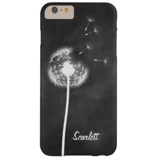 Maskrosmonogram kritskriftsbakgrund iPhone 6/6s Pl Barely There iPhone 6 Plus Fodral
