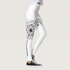 Maskrosmusik noter leggings