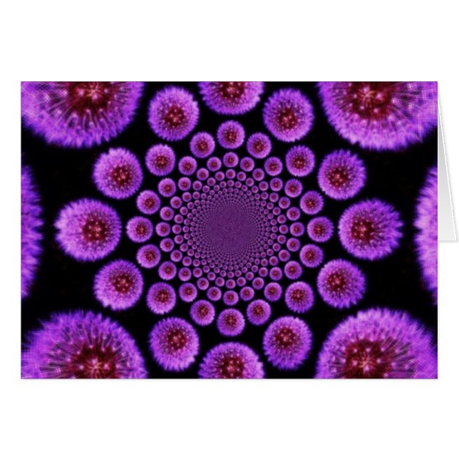 Maskrosor Hälsningskort (Framsidan Horizontal)