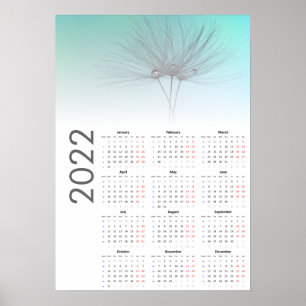 Maskrosur Kalender 2022 Affisch