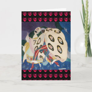 MASKS Art Deco Alla hjärtans dag Hjärtat Helgkort