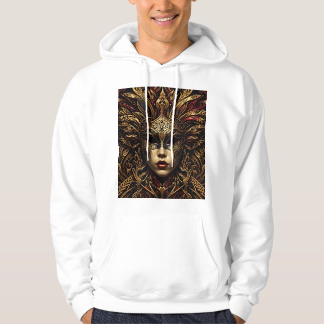 Masks of Mystery: Venice Meets Africa Hoodie (Framsida)
