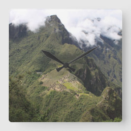 Masku Picchu-fåglars öga-visningsklocka Fyrkantig Klocka