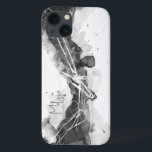 Maskulin för uttrycklig svart och vit abstrakt<br><div class="desc">Det här uttryckliga svartvita telefonfodralet är anpassade med ditt namn. Abstraktens handgjorda konst är minimal och manlig. Med det justerbara namn är det en underbar gåva. Den uttryckliga svarta och vita samlingen är manlig,  ren och minimalistisk. Skapar den perfekt för en ung människa.</div>