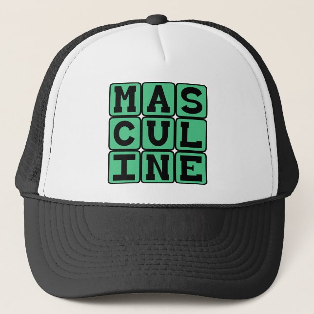 Maskulin, Manlig Manlighet Keps (Framsida)