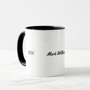maskulin namn mugg/personlig idé för manar mugg
