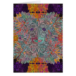 Maskyrint: Moonburst Card Hälsningskort