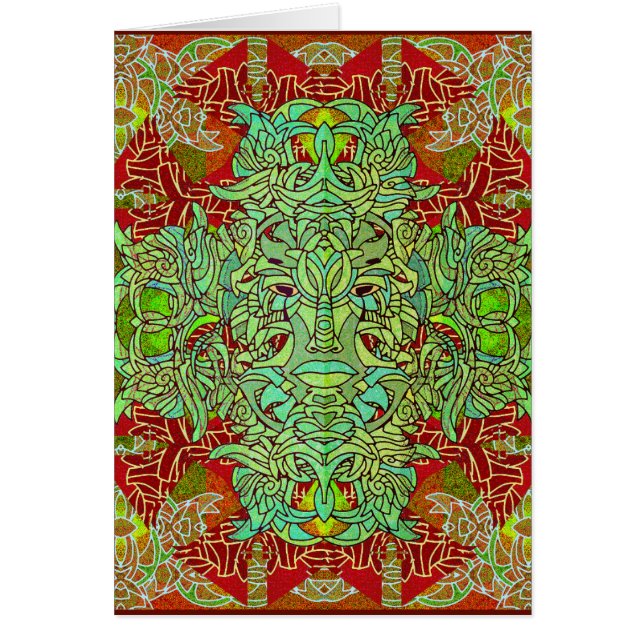 Maskyrint: Viriditas Spice Card Hälsningskort (Framsidan)
