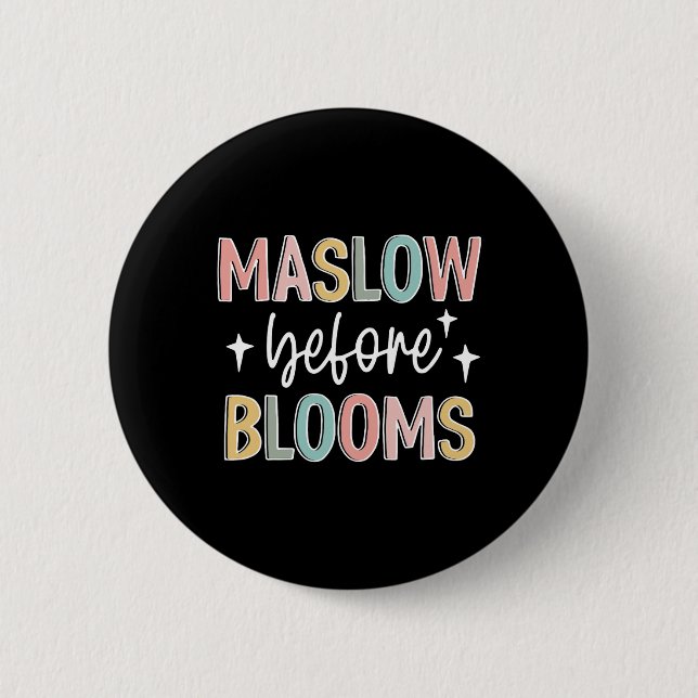 Maslow before Bloom Autism Awareness Speciell Educ Knapp (Framsida)