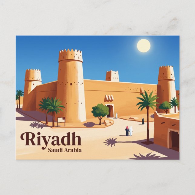 Masmak Fortress Saudiarabien Vykort (Framsida)