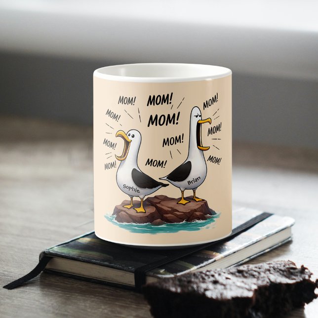 Måsmamma Rolig Personlig Kaffemugg (Skapare uppladdad)