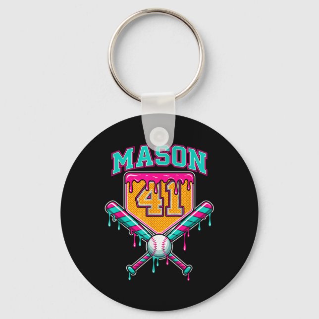 Mason 41 Meme Glass Ström Förklädnad Födelsedagsko Nyckelring (Framsida)