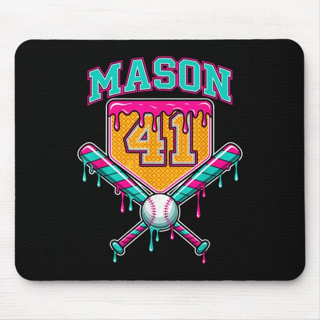 Mason 41 Meme Glass Strömmande Födelsedags Kos Musmatta (Framsidan)
