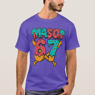 Mason 67 Funny design för iskrämens projicera mono T Shirt