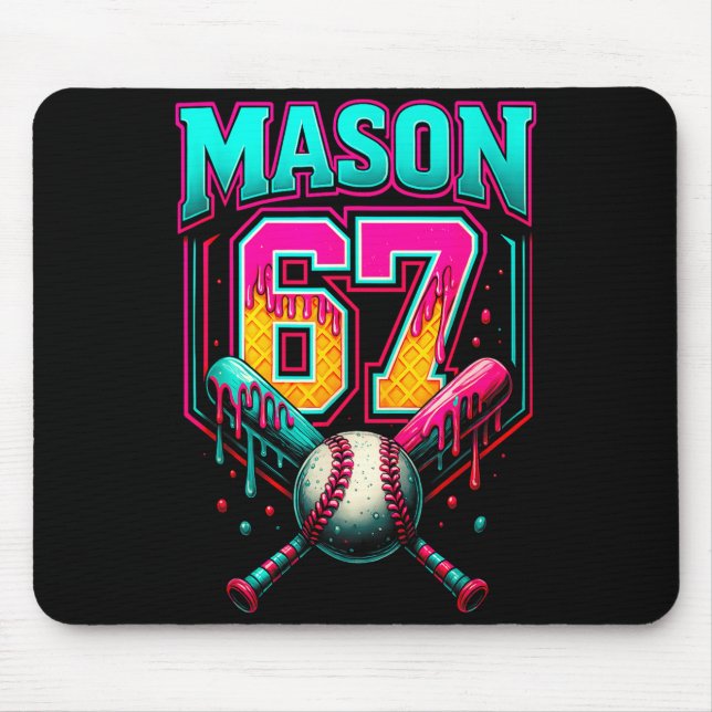Mason 67 Funny Ice Cream Drip Baseball Ice Cream D Musmatta (Framsidan)