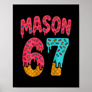 Mason 67 Glass Meme Roligt Sex Sju (på Ck) 1 Poster