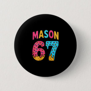 Mason 67 Glass Meme Roligt Sex Sju (på Ck) Knapp