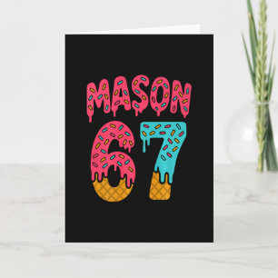 Mason 67 Glass Meme Roligt Sex Sju (på Ck) Pr Kort