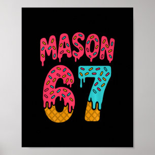 Mason 67 Glass Meme Roligt Sex Sju (på Ck) Pr Poster