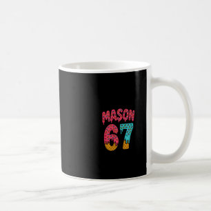 Mason 67 Glass Meme Roligt Sex Sju (på Ck) Pu Kaffemugg