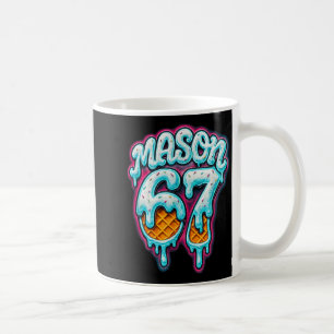 Mason 67 Glass Strömmar Sex Sju Meme 6 7 Tonårspoj Kaffemugg