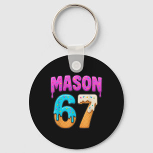 Mason 67 Glassad isglassak fun meme sex sju droppa Nyckelring