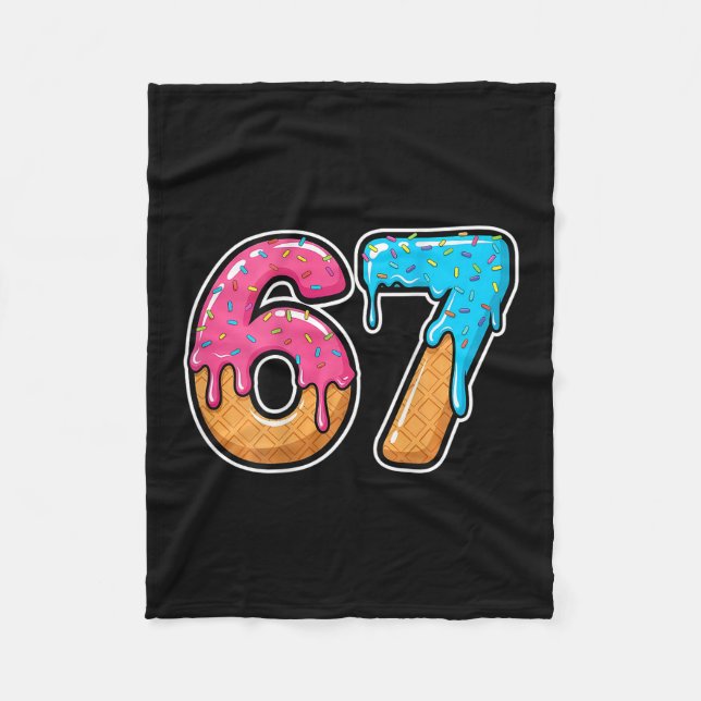 Mason 67 Glassdrip Meme Six Seven Roligt (på C Fleecefilt (Framsidan)