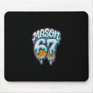Mason 67 Glassdropp Six Seven Meme 6 7 Tonårspojke Musmatta