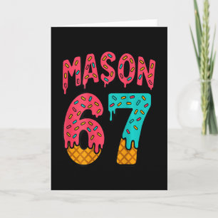 Mason 67 Glassigt Cute Meme Sex Sju (på Ck) Kort