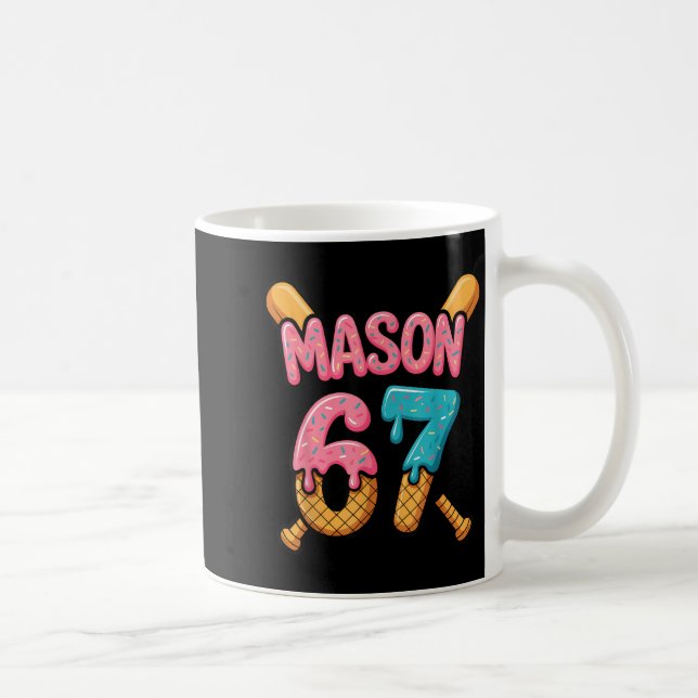 Mason 67 Ice Cream Drip Baseball  Kaffemugg (Höger)