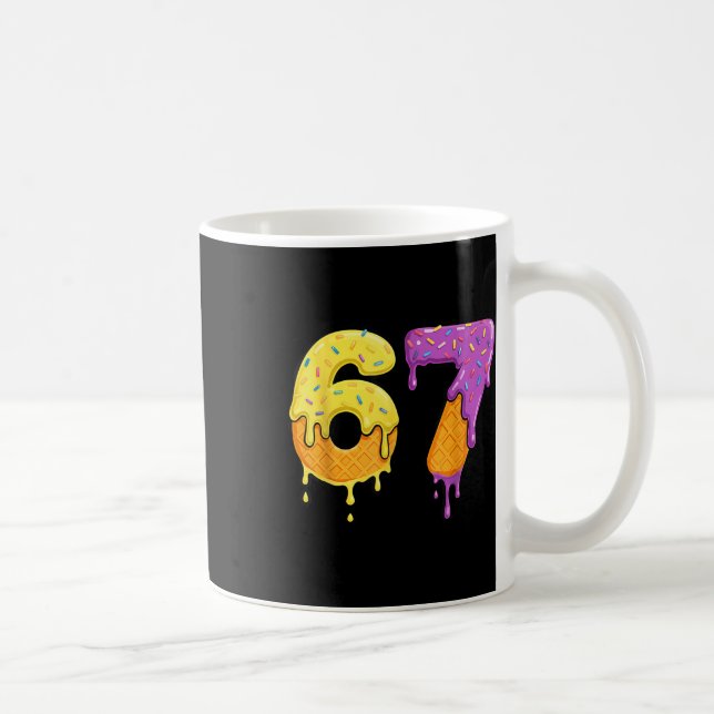 Mason 67 Ice Cream Drip Meme Six Seven Funny  Kaffemugg (Höger)