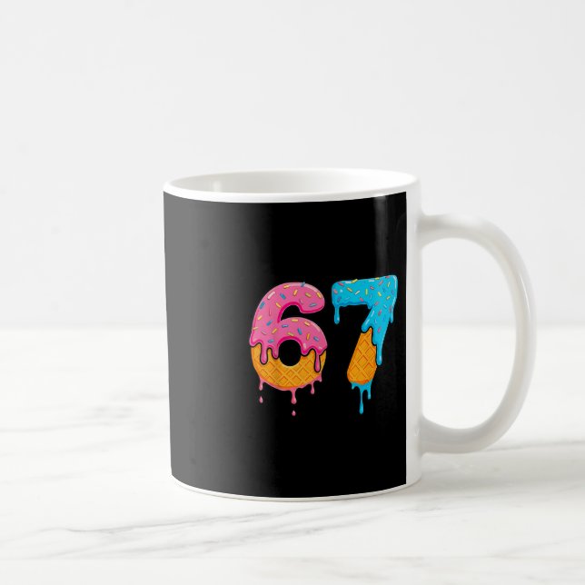 Mason 67 Ice Cream Drip Meme Six Seven  Kaffemugg (Höger)