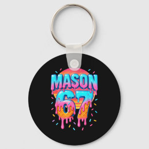 Mason 67 Kostym Glass Baseball Drip 6 7 Meme Nyckelring